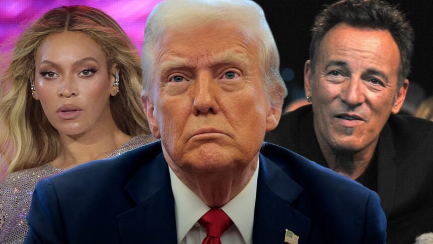 Trump Says Kamala Paid Beyoncé, Springsteen for Endorsements, Wants Investigation