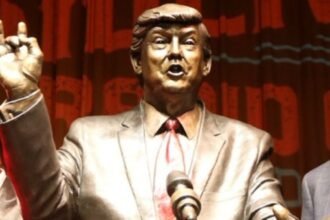 Trump Statue Unveiled in South Dakota, Leftists Protest Artwork |