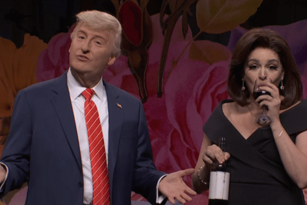 Trump Talks Chicago Pope as Jeanine Pirro Guzzles Wine