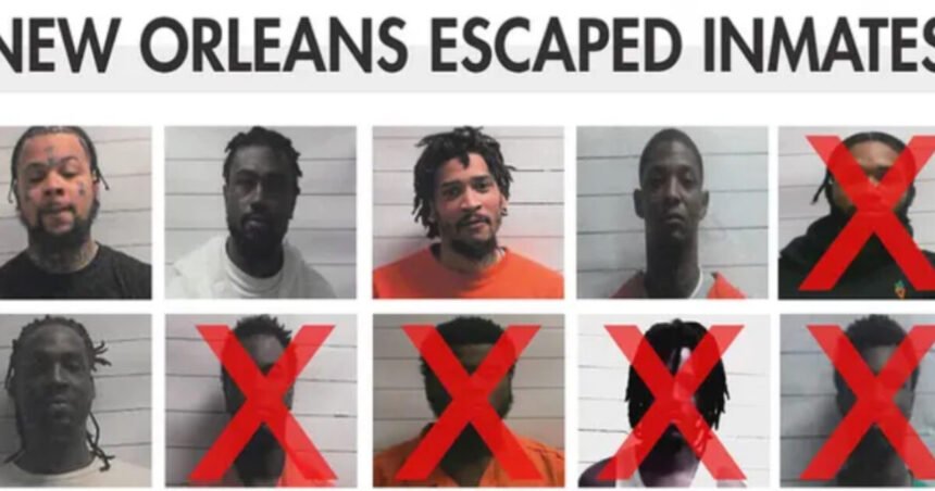 UPDATE: Four Arrested for Aiding Escaped New Orleans Prison Inmates – 11 Total Arrested for Helping Inmates Escape as Five Inmates Remain At Large |