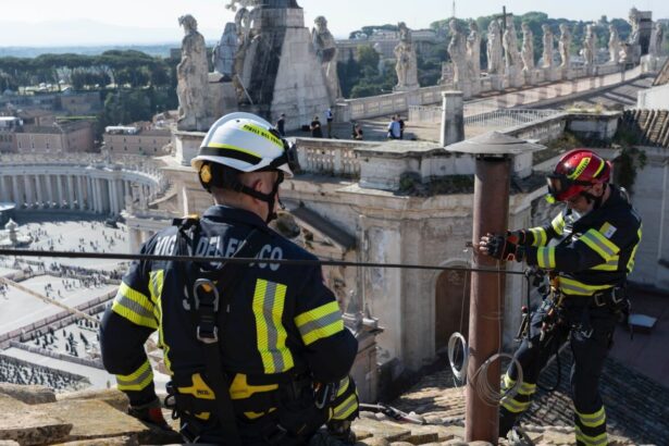 Vatican installs new chimney to signal pick of next pope : NPR