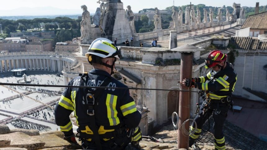 Vatican installs new chimney to signal pick of next pope : NPR