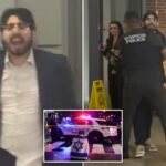 Video shows moment suspected gunman outside Jewish Museum is arrested while shouting ‘Free free Palestine’ as witnesses describe helping him before realizing he was the killer