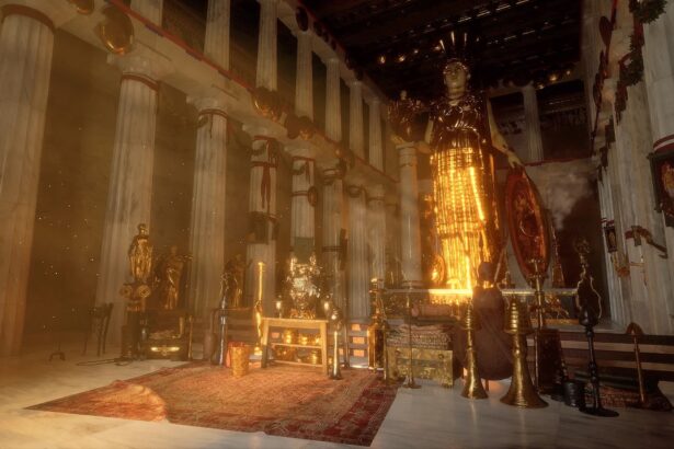 View the Parthenon as it stood in 432 BCE