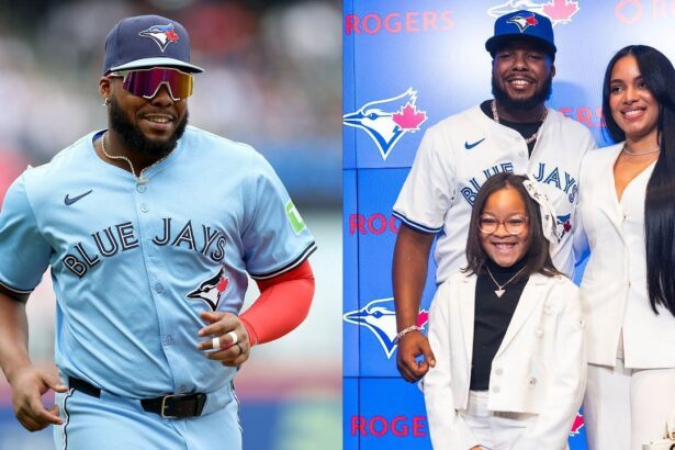 Vladimir Guerrero Jr’s wife Nathalie turns up glamor in bodycon outfit as she taker her daughter out for mother’s day celebrations