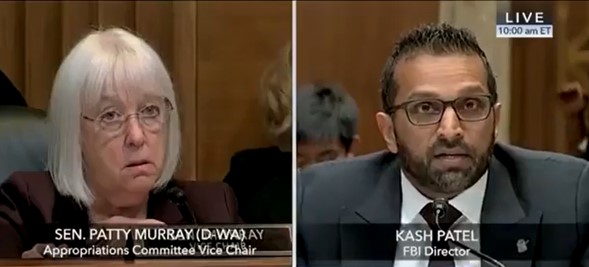 WATCH: Kash Patel Completely Annihilates Low-IQ Senator Patty Murray After She Foolishly Accuses Him of “Weaponizing” and “Politicizing” the FBI |