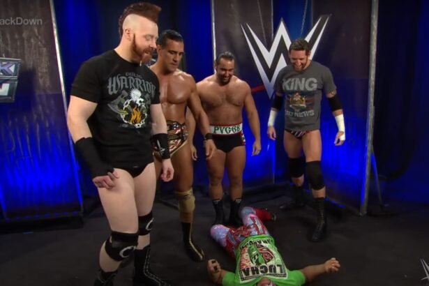 (From the left) Sheamus, Alberto Del Rio, Rusev, and Wade Barrett of League of Nations [Image Credits: WWE
