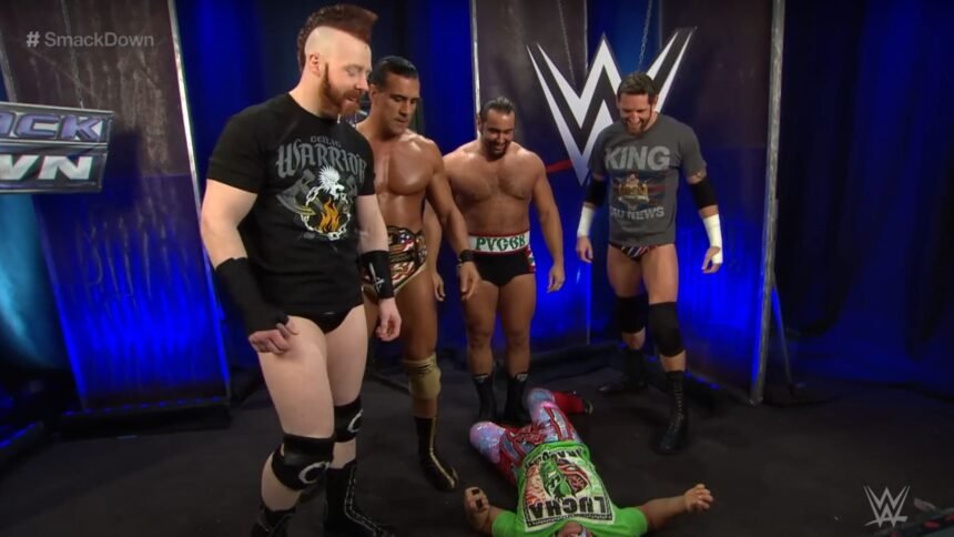 (From the left) Sheamus, Alberto Del Rio, Rusev, and Wade Barrett of League of Nations [Image Credits: WWE