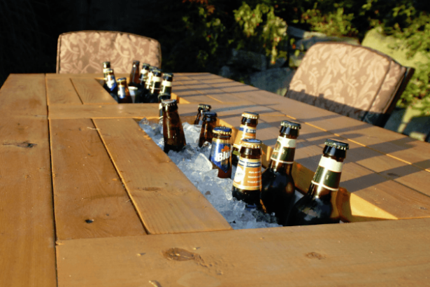 Weekend Project: DIY Patio Table With Built-In Coolers