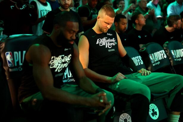 What happened to Kristaps Porzingis? Joe Mazzulla reveals why Celtics center exited midway Game 1