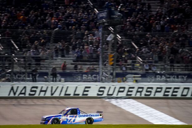 Who won the NASCAR Truck Series race today at Nashville? Full results from the 2025 Rackley Roofing 200
