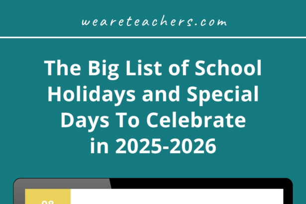 2025-2026 School Holidays and Special Days To Celebrate