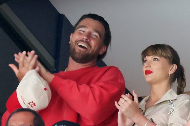 Taylor Swift and Travis Kelce Do Matching Sweatsuits for a Surprise Stanley Cup Final Date Night