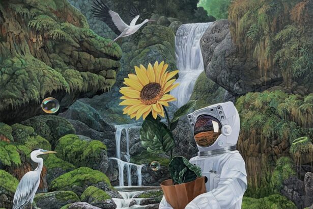 An Astronaut Finds Symbiosis with Nature in Agus Putu Suyadnya’s Uncanny Paintings — Colossal