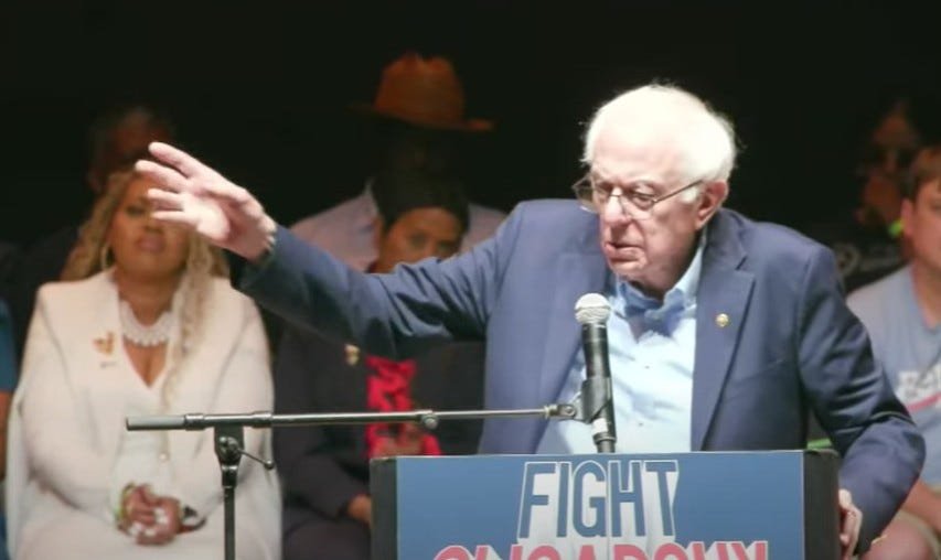 Bernie Sanders Goes To Mike Johnson’s Hometown And Obliterates Him