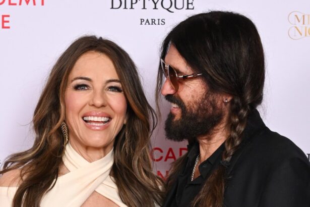 Billy Ray Cyrus, Elizabeth Hurley Look Loved-Up on Date Night