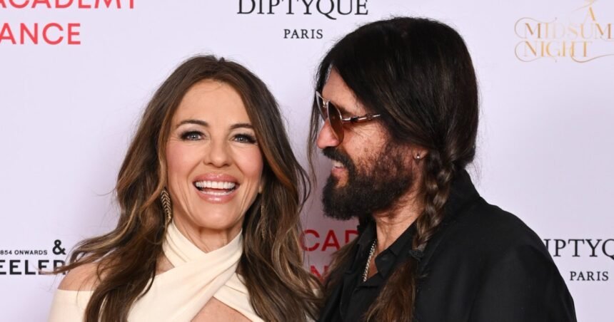 Billy Ray Cyrus, Elizabeth Hurley Look Loved-Up on Date Night