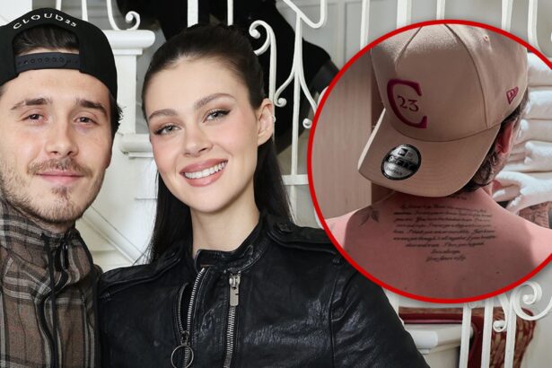 Brooklyn Beckham Shows Off Tattoo of Nicola Peltz’s Love Note Amid Family Feud