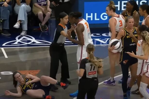 Caitlin Clark Is Gouged in the Eye and Shoved to the Ground Once Again — Teammate Sophie Cunningham Later Responds By Slamming Jacy Sheldon to the Floor |