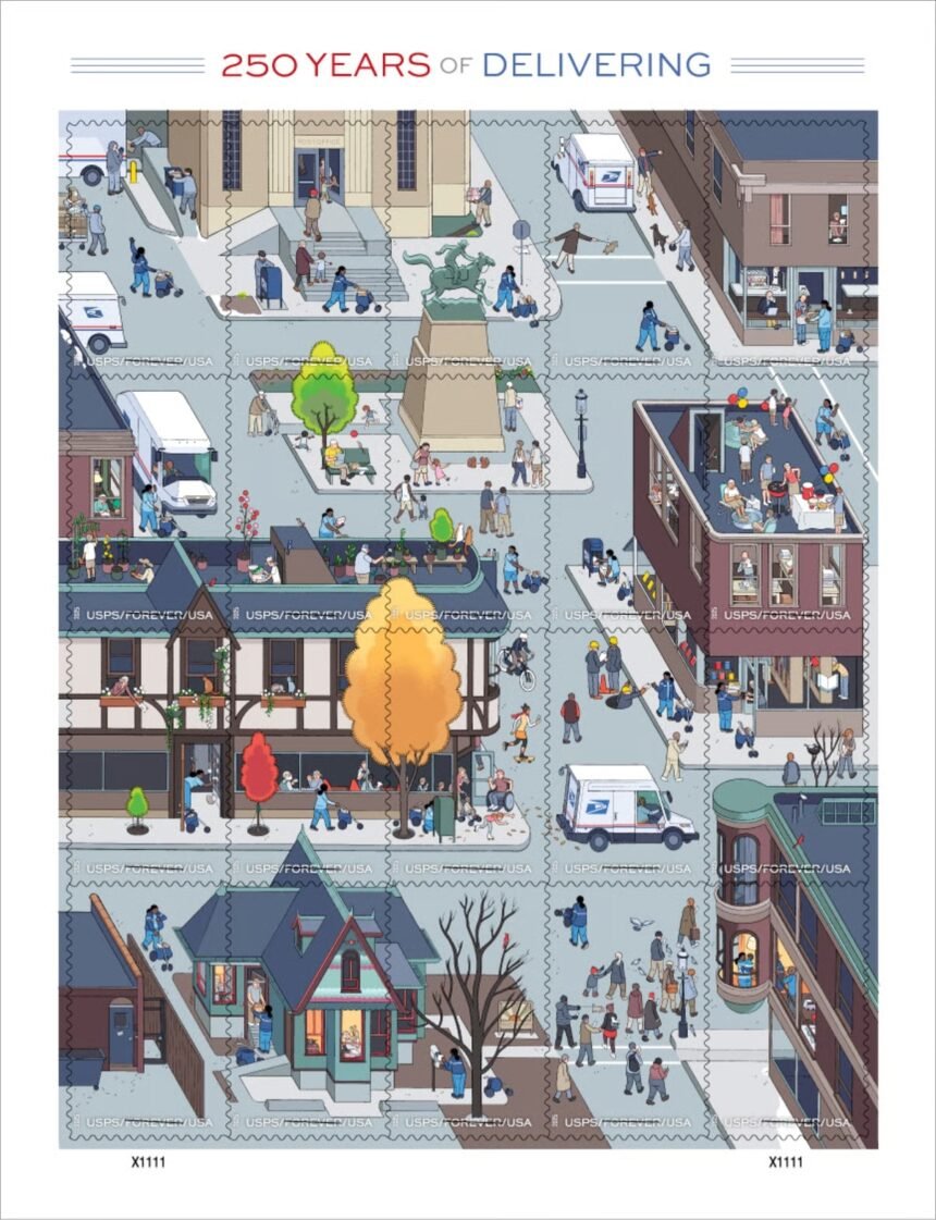 Chris Ware Illustrates a Postwoman’s Day to Celebrate 250 Years of USPS — Colossal