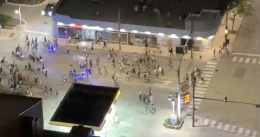 Cops from 6 districts brought in to handle large crowd leaving North Avenue Beach; 5 arrests