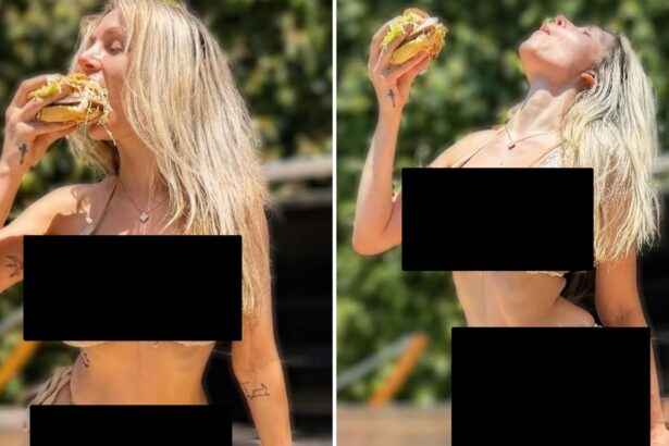 Courtney Stodden Chows Down on Veggie Burger in Tiny Bikini
