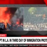 DEVELOPING: 500 Active Duty Marines Prepared to Deploy to Downtown Los Angeles as Rioters Set Cars on Fire |