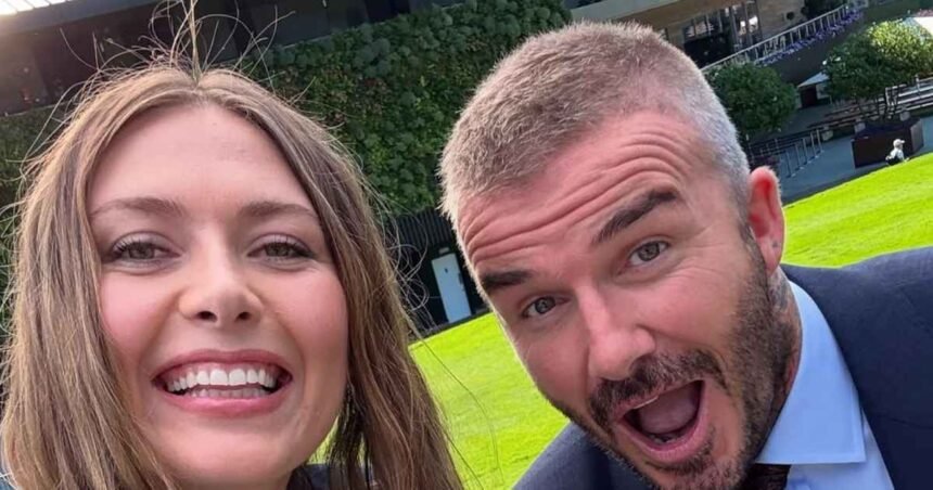 David Beckham Joins Maria Sharapova at Wimbledon After Surgery