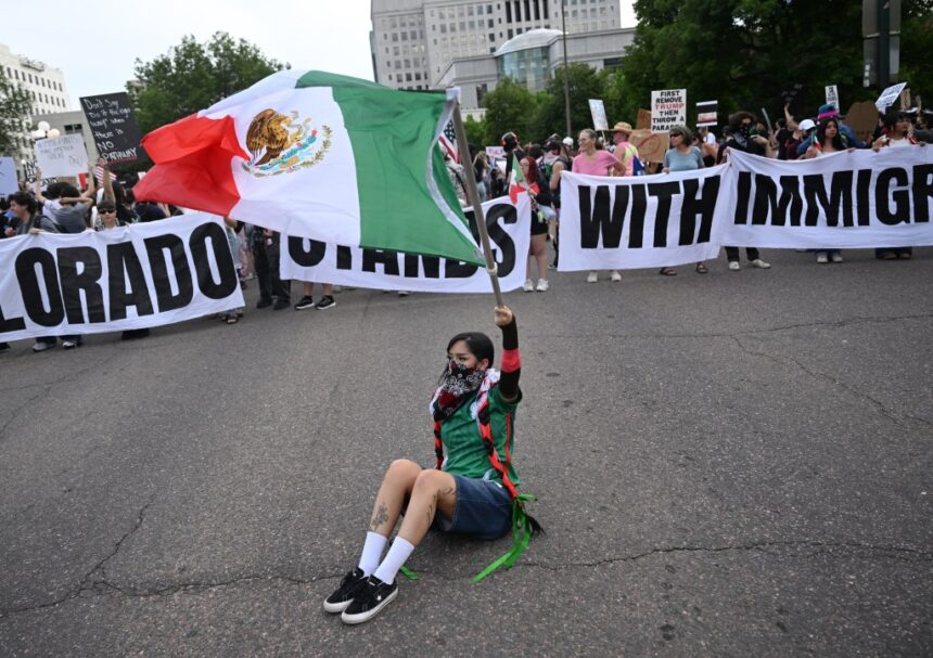 Denver protesters decry ICE enforcement; police deploy tear gas