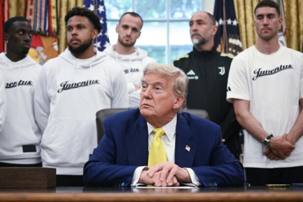 Donald Trump asks Juventus players about transgender athletes during White House visit