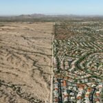 Dramatic Edward Burtynsky image shows stark desert divide