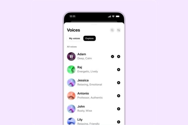 ElevenLabs releases a stand-alone voice-generation app