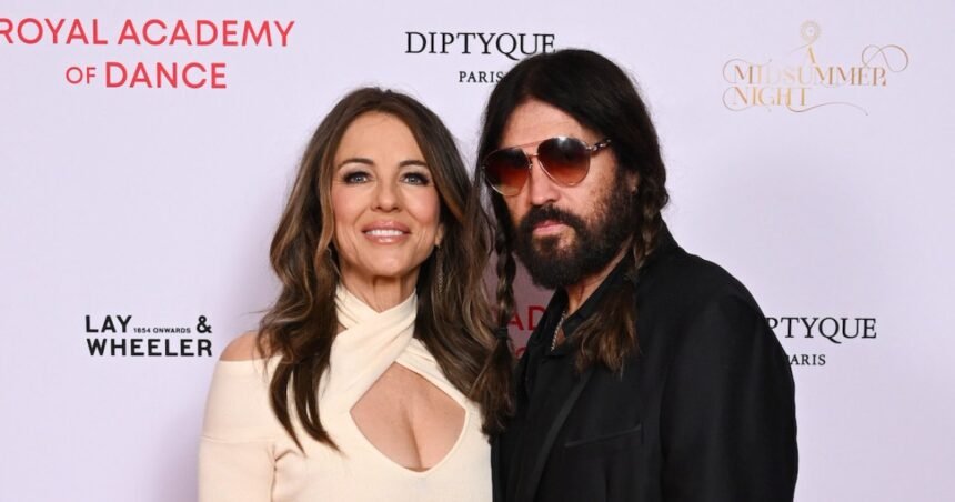 Elizabeth Hurley and Billy Ray Cyrus’ Blended Family Night Out