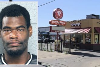 Employee escapes, flags down cops after armed robber crawls through Popeyes drive-thru