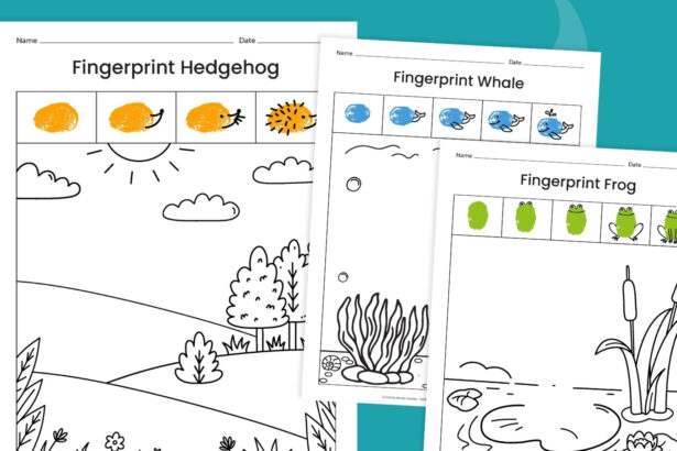 Fingerprint Art: How-To Plus Free Printable