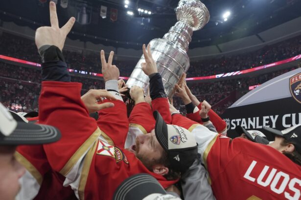 Florida Panthers repeat as Stanley Cup champions : NPR