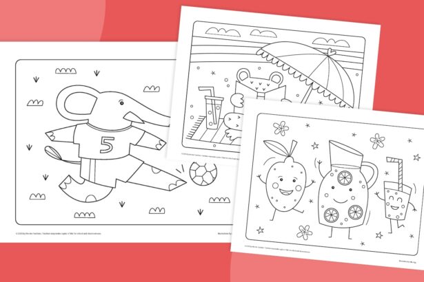 Free Summer Coloring Pages (Printable)