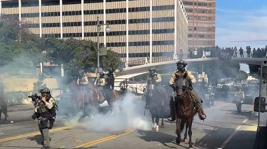 Gateway Pundit Journalist Shot with Rubber Bullet and Tear Gas During LA ‘No Kings’ Riot — ‘They Are Targeting Press!’ (VIDEOS) |