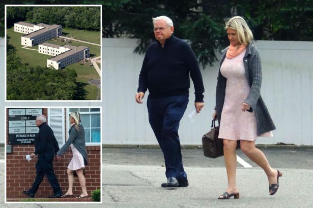 ‘Gold bar’ Bob Menendez spends last day before reporting to federal prison running errands with wife 