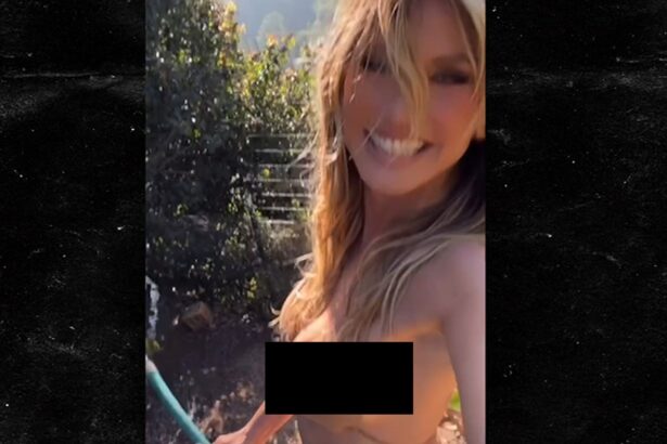 Heidi Klum Shows Off Green Thumb, Hot Bod While Gardening in Bikini