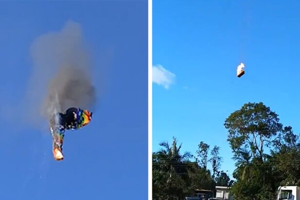 Hot Air Balloon Catches Fire, Free Falls From Sky in Deadly Incident, on Video