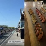 Hours after attending Canadian GP’s qualifying with his fiancee Caitlin, Nick Suzuki enjoys boatload of sushi at popular Japanese restaurant
