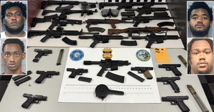 Huge gunrunning bust triggered by man selling firearms on social media