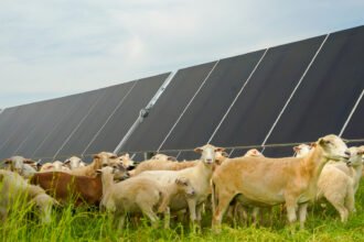 In Georgia, sheep and solar panels coexist