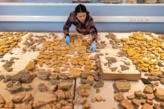 In London, a Roman era demolition pit yields fragments of beauty : NPR