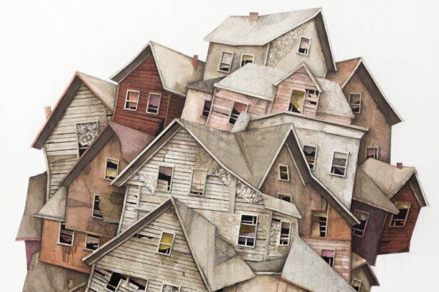 In ‘Passing Time,’ Seth Clark’s Jumbled Old Houses Play, Leap, and Explore — Colossal