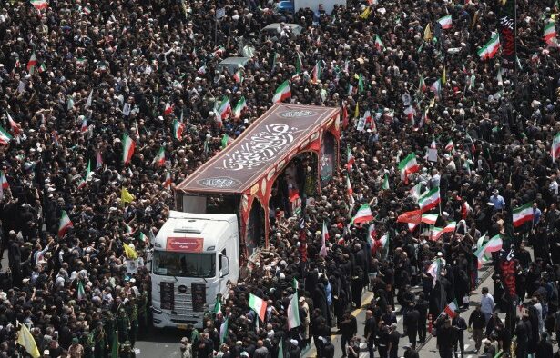 Iran holds funeral procession for top commanders killed in Israeli strikes
