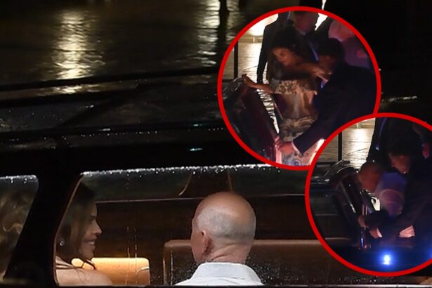 Jeff Bezos, Lauren Sanchez Caught in Rain, Thunderstorms at Pre-Wedding Bash