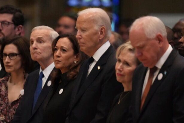 Joe Biden, Kamala Harris And Tim Walz Attend Funeral For Slain Minnesota Lawmaker