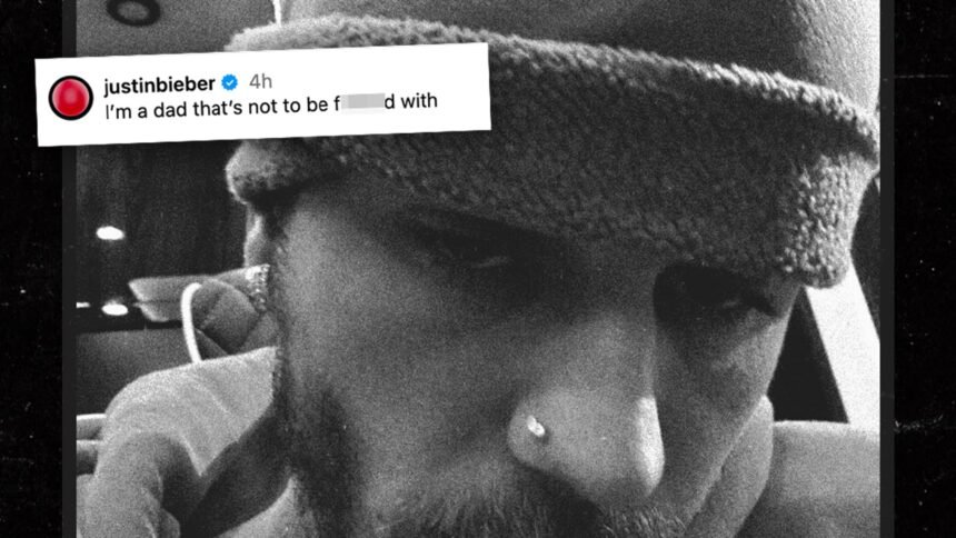 Justin Bieber Says He’s Not a Dad to Be Messed With in NSFW Father’s Day Post